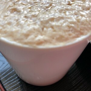 泡だて器でふわふわカプチーノ